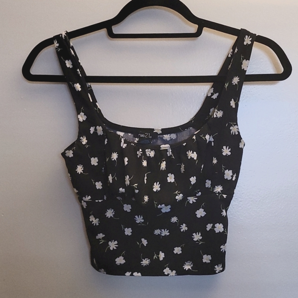 Floral crop top